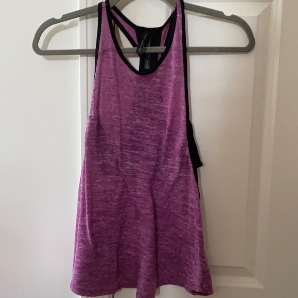 Purple and black AERO tank top. size small